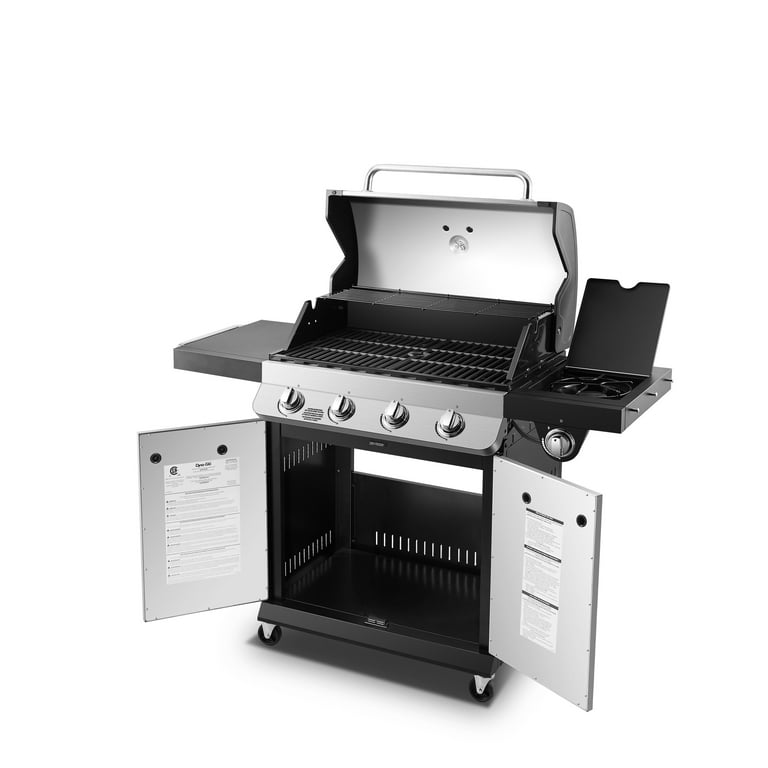 Dyna-Glo 4 Burner Silver Natural Gas Gas Grill - Walmart.com