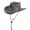 Charcoal, variant on Panama Jack Mesh Crown Safari Sun Hat, 3" Brim, Adjustable Chin Cord, UPF (SPF) 50 Sun Protection (Fossil, X-Large)