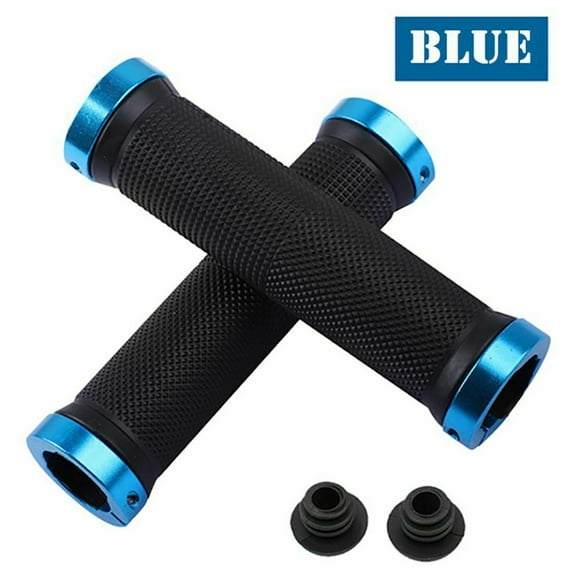 Mountain Bike Handlebar Grips, Ergonomic Non-Slip Rubber Lock-on Grips for Road Bicycle, MTB, Cycling, Comfort Shock Absorption Control