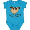 thumbnail image 3 of Inktastic Just Hanging Around with Cute Sloth Boys or Girls Baby Bodysuit, 3 of 5