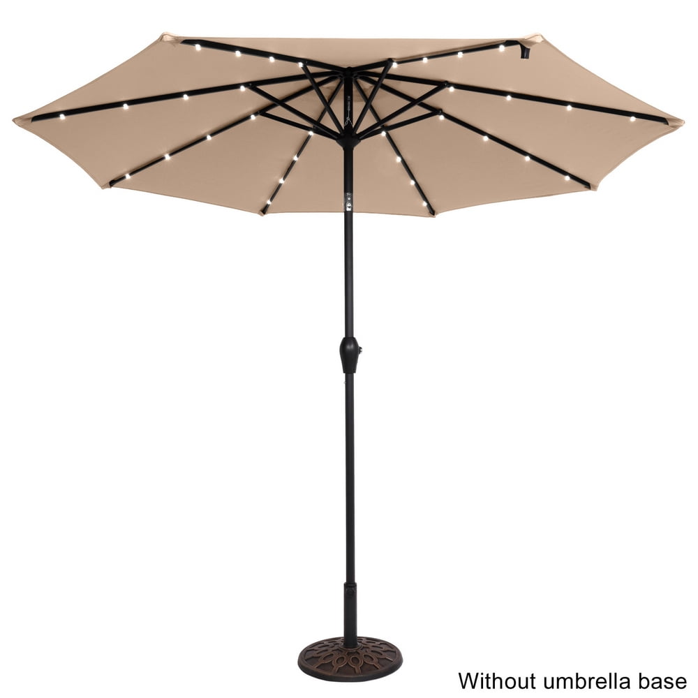Kepooman 9FT Patio Umbrella, Outdoor Round Umbrella with Lamp Beads for Garden Deck Pool Patio, Without Base, Top Color Kepooman 9FT Patio Umbrella, Outdoor Round Umbrella with Lamp Beads for Garden Deck Pool Patio, Without Base, Top Color