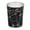 Black Marble, variant on mDesign Small Round Metal 1.7 Gallon Wastebasket/Recycling Can, Black Marble