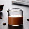 thumbnail image 3 of Hazel Tech Kitchen Cup Glass 100ml with Spout Clear Milk Cup with Handle, 3 of 6