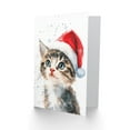 thumbnail image 2 of Artery8 Cute Kitten With Santa Hat Cat Lover For Child Kids Xmas Festive Christmas Card, 2 of 3