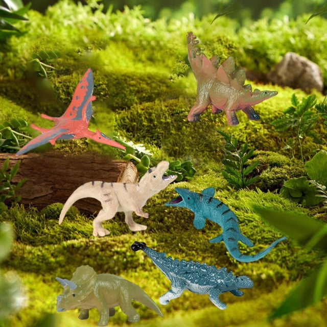 Juguetes de Figuras de Dinosaurios CUTICAT Juego Educativo 6 Piezas