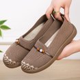 thumbnail image 6 of oqasdz Casual Shoes for Women Breathable Mesh Slip On Walking Shoes Lightweight Comfortable Flat Bottom Sneakers for Trendy Daily Wear Outdoor Summer, 6 of 6