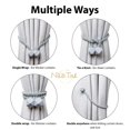 thumbnail image 4 of Minzimin Magnetic Curtain Tiebacks, Curtain Ties, No-Drill Holdbacks, 4 of 8