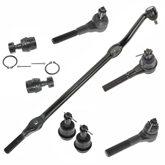 TRQ 8 pc Kit Ball Joint Tie Rod LH RH Set of 4 for Jeep Wrangler TJ Truck New PSA59428