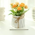 thumbnail image 2 of BrowQuartz Artificial Flowers with Vase Realistic Silk Flower Arrangements Bonsai for Home Wedding Table Living Room Office Type 5, 2 of 6