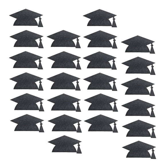 WEUVEB 24Ud Adhesivos De Para Decorar Vasos En Fiestas De Graduación Color Negro