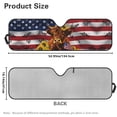 thumbnail image 7 of Yuyamidu American Flag Windshield Sun Shade, Highland Cow Car Sun Shade for Rubicon Sahara TJ JK JKU 2 Door & 4 Door, UV Rays Blocker Sun Visor Shade Keep Vehicle Cool, 7 of 7