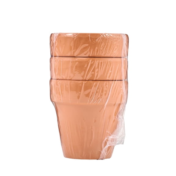 Hello Hobby 3 Piece Terracotta Pot Set, 2.62"
