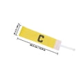 thumbnail image 2 of LOLIPPYY 4Pcs Yellow Sports Captain Armband Football Soccer Team Adjustable Leader Bands, 2 of 8