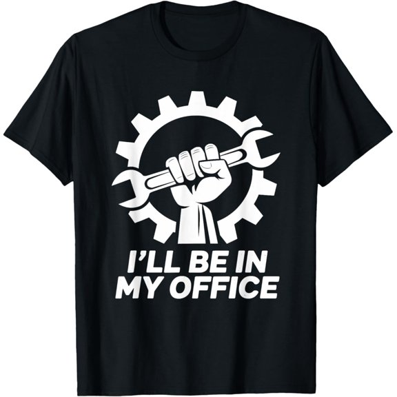 Sam Soft Car Mechanic Iâ€™Ll Be In My Office, Garage Auto Technician T-Shirt Full Size S-5Xl