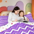 thumbnail image 4 of Erosebridal Abstract Linear Art Queen Comforter Set,Mid-Century Stripes Comforter Sets Queen,Polkadot Reversible,3pcs,1 Comforter and 2 Pillowcases, 4 of 7