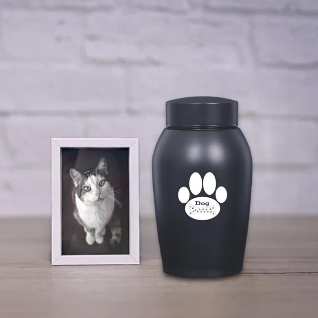 BELOVING Urne Commémorative pour Animaux de Compagnie Support de Cendres Commémoratif pour Petits Animaux Lapin Chaton