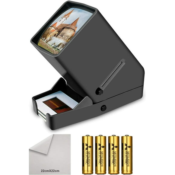 DIGITNOW 35mm Film and Slide Viewer, 3X Magnification and Desk Top Lighted Illuminated Viewing and y