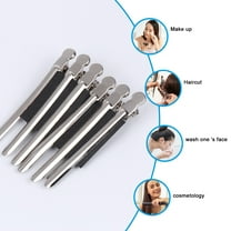 LULULION 12pcs Metal Hair Styling Clips Silver Hair Clips for Women Hairdressing Use