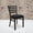 Black Vinyl Seat/Black Metal Frame, variant on Emma + Oliver 2 Pack Black Ladder Back Metal Restaurant Chair - Black Vinyl Seat