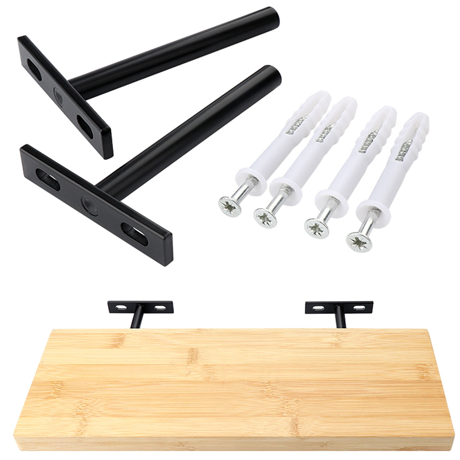 Concealed Floating Shelf Supports Unseen Wall Mounted Folding Table Shelf Brackets for Home decors & Space Optimization