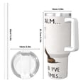 thumbnail image 5 of Funny Cat Lover Gift Cup Insulated Tumbler Stainless Steel Vacuum Travel Mug 40 oz with Handle and Straw Lid, 5 of 7