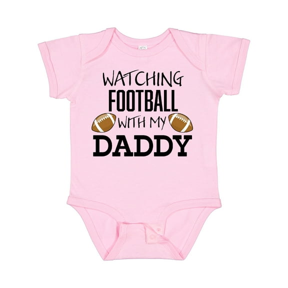 Inktastic Watching Football with My Daddy Boys or Girls Baby Bodysuit