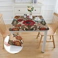 thumbnail image 2 of BANET Designer for Square Tables, Floral Pattern s,Decorative Table Cover Cloth for Kitchen Dining Room white, 2 of 8