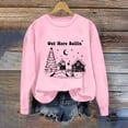 thumbnail image 3 of Hanen Christmas Shirt for Women,Women's Christmas Printed Fashionable Loose Casual Long Sleeved Top Regular Sleeve Hooded Sweatshirt, 3 of 5