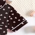 thumbnail image 6 of MHZLDYZ Cute Summer Outfits for Girls 10-12 Girls Summer Love Printed Short Sleeve Shirt Homewear Tops Shorts 2 Pcs Outfits Set(Black,11Y), 6 of 6