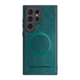 thumbnail image 2 of ELEHOLD PU Leather Case For Samsung Galaxy S23 Ultra Slim Magnetic Shockproof Cover, [MagSafe Compatible], [Lens&Screen Protection], Drop protection Case - Green, 2 of 11