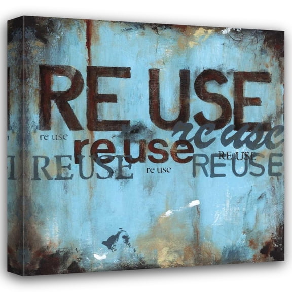 Wani Pasion 15x15 Gallery Wrapped Canvas Wall Art Titled - Re-Use