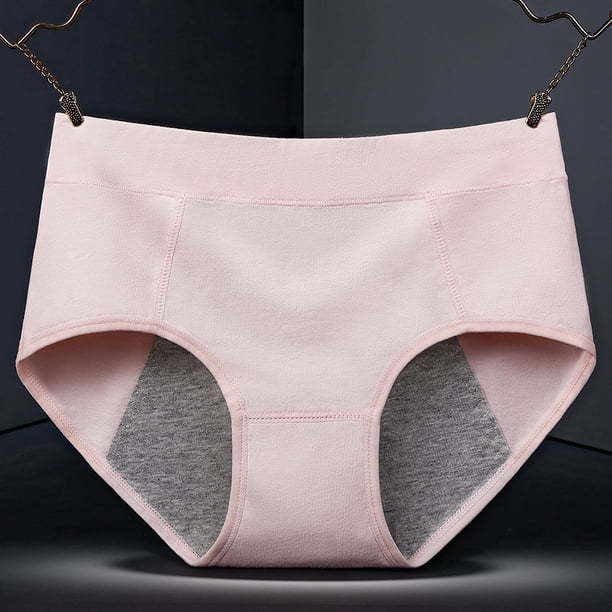 Ropa interior fisiológica de algodón para mujer, pantalones fisiológicos antifugas menstruales de algodón, ropa interior antifugas menstruales