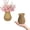 Beige, variant on 5.7'' Woven Rattan Flower Vase, Plastic Wicker Vase, Rustic Farmhouse Table Centerpiece, Flower Arrangement Container for Home Decor, Wedding, Dining Table, Living Room, Bedroom & Boho Decoration
