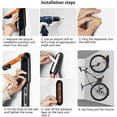thumbnail image 4 of Versatile Wall Mount, Solid Steel Bike Storage Rack With Foldable Design & Space Saving Technology For Indoor Outdoor Use Including Garage, Shed Or Retail (2PCS), 4 of 5