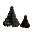 thumbnail image 2 of KLKCMS 2 Pieces Paper Christmas Tree Ornament Craft Statue for Holiday Shelf Indoor Gray, 2 of 9
