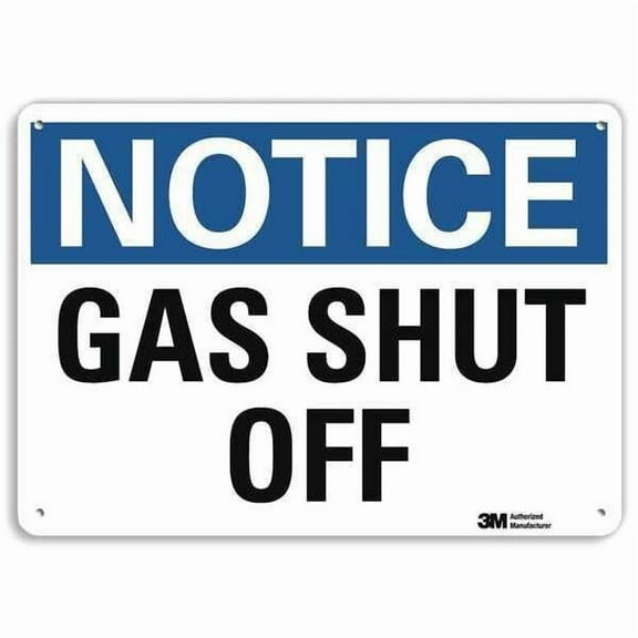 Lyle Notice Sign,10 in x 14 in,Plastic U5-1240-NP_14X10