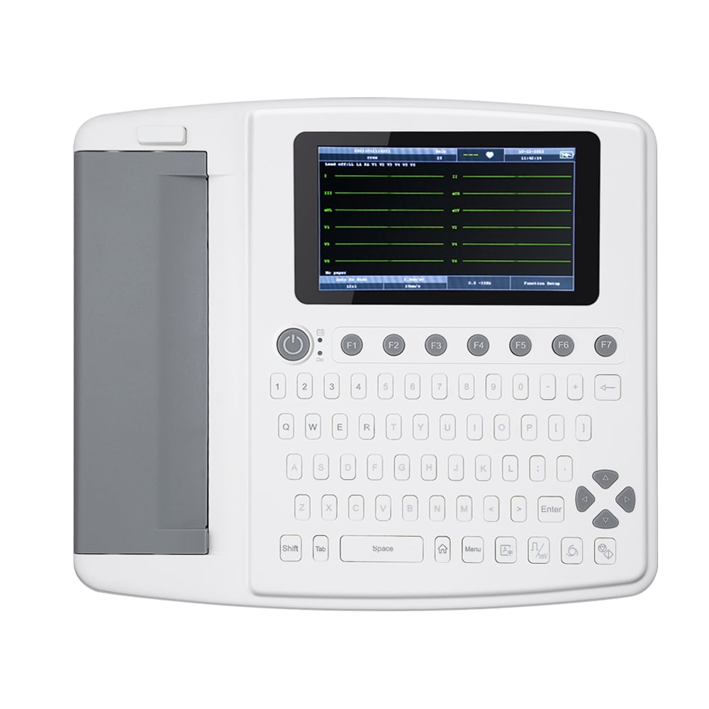 12 lead ECG Machine with printer Diagnosis Auto-analysed Result FDA  Approved 700721208685