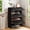Type B, variant on Tomnk 10-Tier Shoe Rack with Dustproof Cover, Free-Standing Shoe Storage Cabinet for Closet Entryway, Holds 30-36 Pairs of Shoes, Gray
