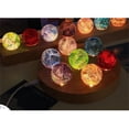 thumbnail image 5 of Sunxin Desktop Ornament 7 Colors 40Mm Ice Crystal Galaxy with Wooden Base Glass Sphere Ice Crystal Colorful Glazed Dragon Glowing Crystal, 1X Seven-Color Glass Dragon Ball Luminous Crystal Ball, 5 of 8