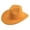 A01 Yellow, variant on Xmyrz Unisex Western Cowboy Fedora Hat Retro Flat Brim Felt Performance Wide Brim Jazz Cap Outdoor Summer Coffee