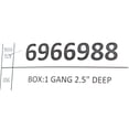 thumbnail image 3 of Thomas Betts Boat Outlet Box 114-OW | Rinker 1-Gang 2 1/2 Inch Black, 3 of 3