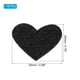 thumbnail image 2 of Parches de planchar en forma de corazón Uxcell, parches bordados, apliques, adornos para ropa, negros, 16 piezas, 2 of 7