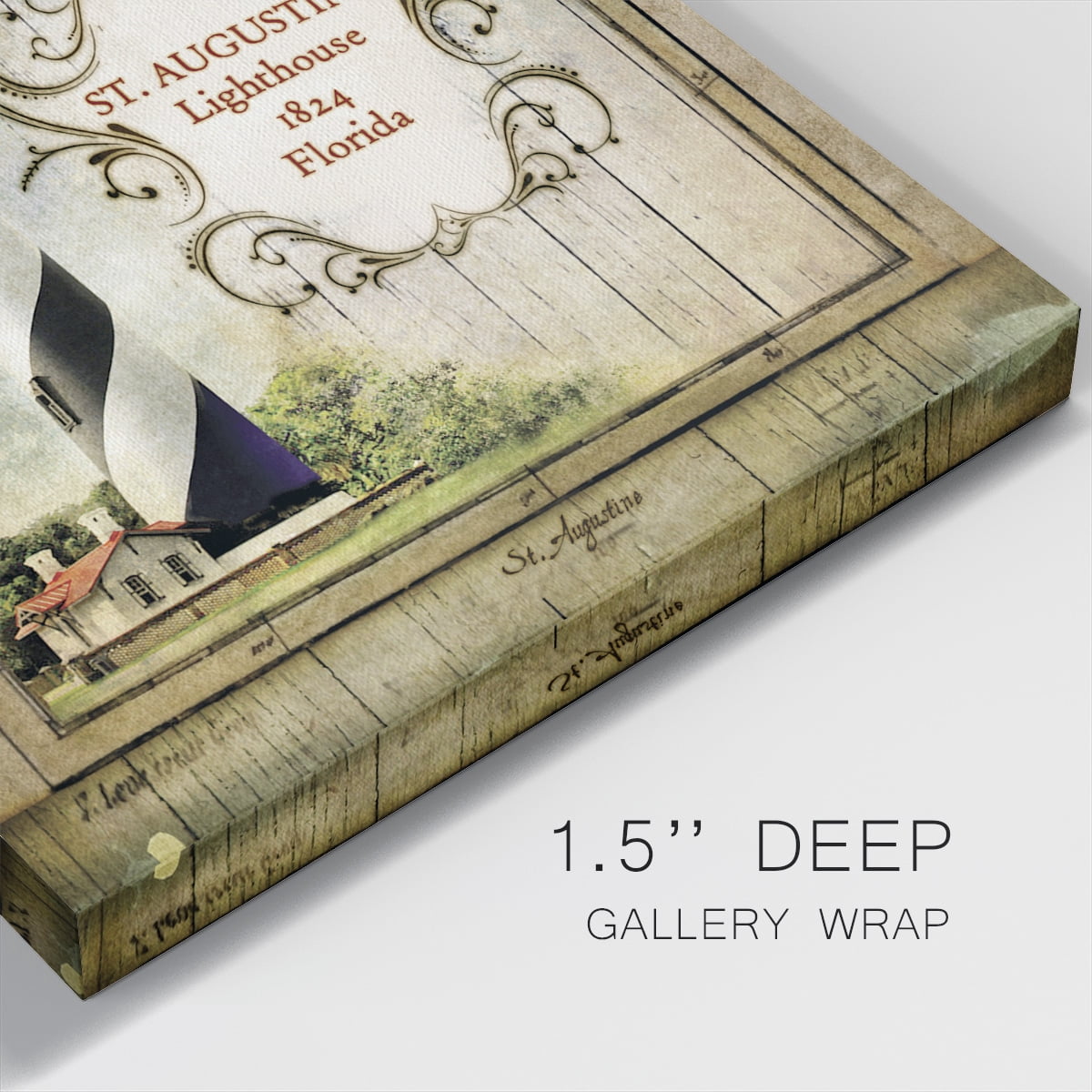 Wexford Home Florida Lighthouse IX-Premium Gallery Wrapped Canvas, 24" x 24" - Ready to Hang