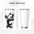 thumbnail image 3 of Vaso de 20 oz de Felix The Cat, taza de viaje para café con aislamiento al vacío de acero inoxidable, taza de café, taza de viaje con tapa, taza térmica para exteriores, 3 of 8