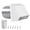 White, variant on Btidfty 8 Inch Dryer Vent Cover Outside with Screen And Damper Wall Vent Cover Cap Exterior Air Exhaust for Residential Housing Kitchen Hvac Duct (Black)