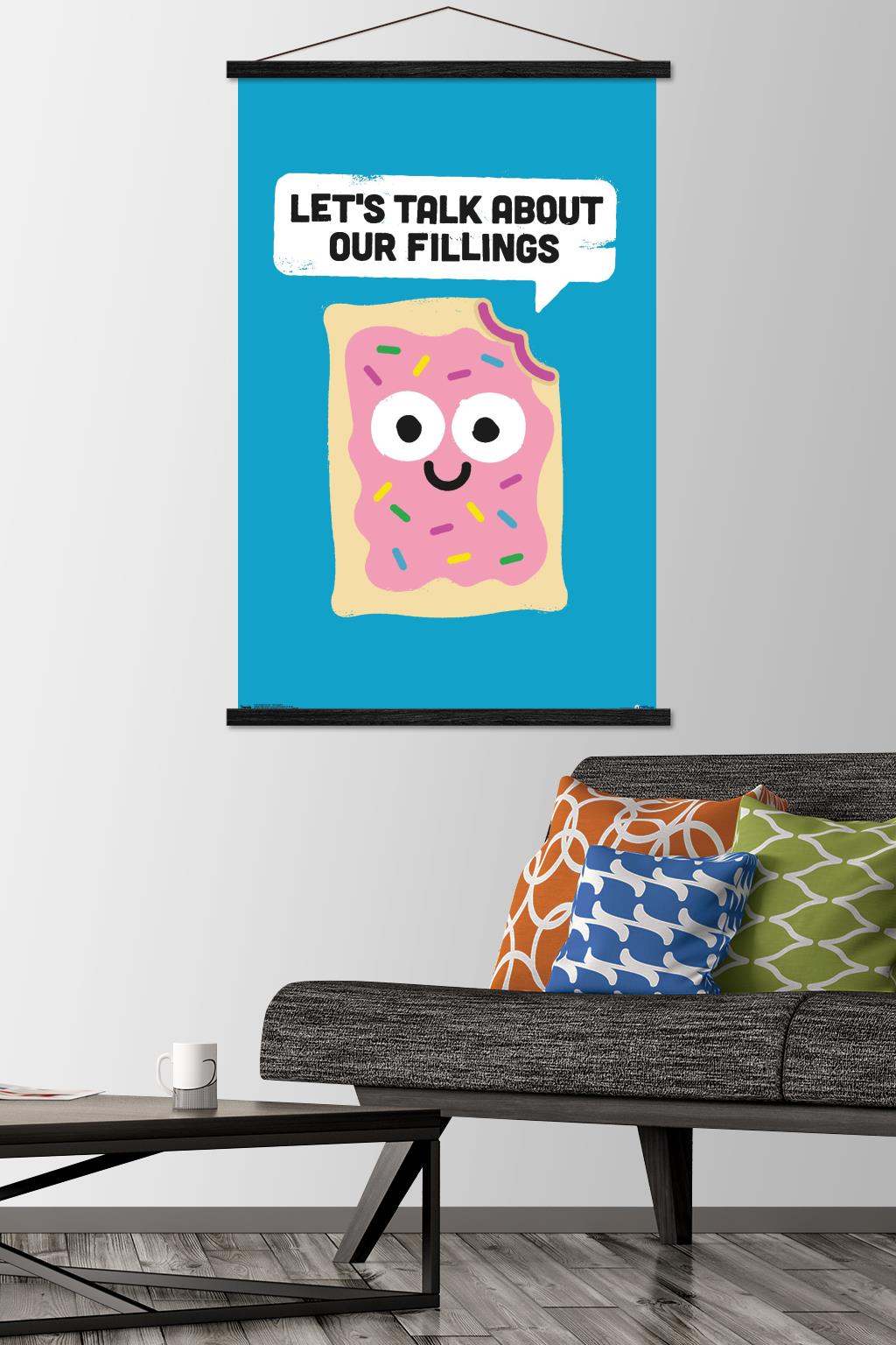 DaVid Olenick - Talk About It Wall Poster with Wooden Magnetic Frame, 22.375" x 34"