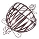 thumbnail image 2 of Macetero de hierro de estilo europeo para pared, soporte semicircular para macetas (bronce), 2 of 5