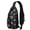 Black, variant on Military Camouflage Sling Backpack, Lightweight Tactical Crossbody Daypack with Anti-theft Strap, Ideal for City Walking, Short Trips, and Gym