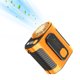 thumbnail image 1 of Ventilador de cintura portátil, mini ventilador recargable de 5000 mAh, ventilador personal turbo manos libres con resistencia ultralarga, 100 niveles de velocidad del viento, ventilador de cintura co, 1 of 8