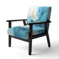 thumbnail image 3 of Designart « Azure Euphony I » Fauteuil d'Appoint Rembourré Bleu Sarcelle Azur - Fauteuil Moderne pour Chambre, 3 of 7